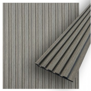 Concord 3D Wall Panels | Vita Grey Faux Wood Slat Wall Panel | Waterproof Slat Panel | CO600-02
