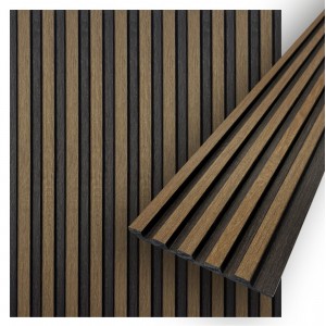 Concord 3D Wall Panels | Vita Walnut Wall Decor Wood from PVC | Waterproof Slat Panel | CO600-11