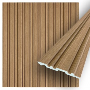 Concord 3D Wall Panels | Mia Natural Oak Faux Wood Wall Panel | Waterproof Slat Panel | CO810-115