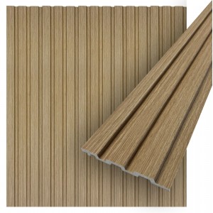 Concord 3D Wall Panels | Emma Natural Oak Faux Wood Wall Panels | Waterproof Slat Panel | CO900-115