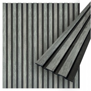 Concord 3D Wall Panels | Emma Classic Grey Slat Panel | 3D Wood Wall | CO900-58