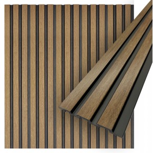 Concord 3D Wall Panels | Emma Walnut Slat Wall Paneling | Waterproof Slat Panel | CO900-70