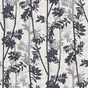 Faux Cloth Style Leaves Pattern Peel and Stick Wallpaper DC119075