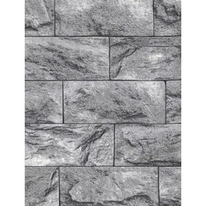 6706-10 Brix Designer  Wallpaper Grey Tiles 